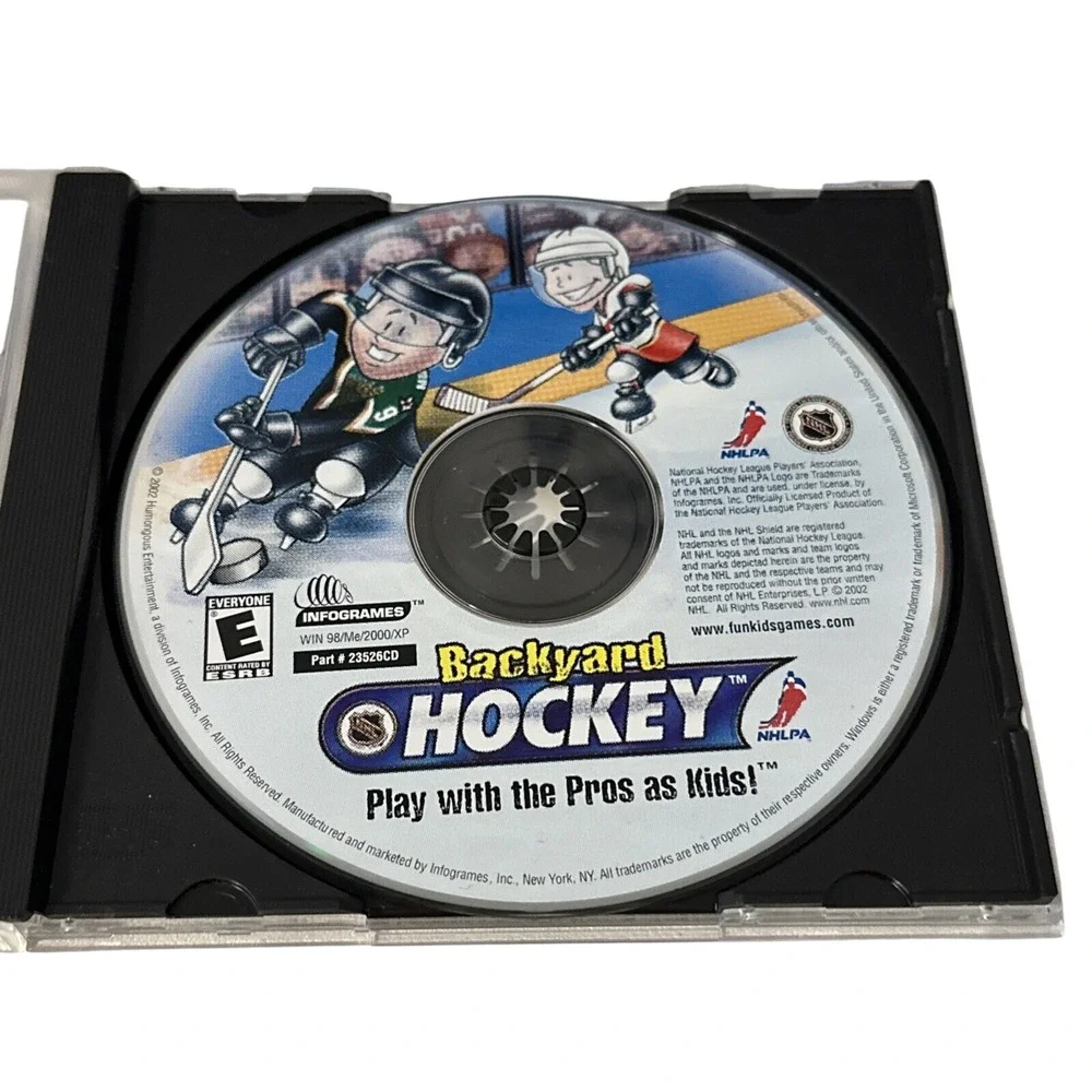 Backyard Hockey PC Game 2002 NHL Infogrames Windows 98/Me/2000/XP Jewel Case